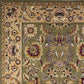 HomeRoots 2' x 8' Green or Taupe Traditional Bordered Runner Rug