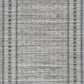 HomeRoots 2' x 8' Grey Bordered Runner Rug