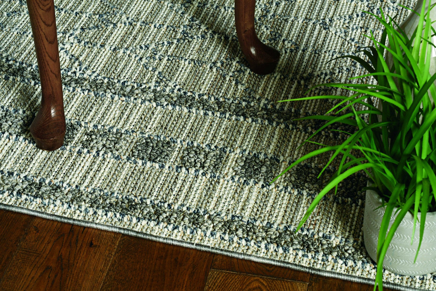 HomeRoots 2' x 8' Grey Bordered Runner Rug