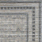 HomeRoots 2' x 8' Grey Bordered Runner Rug