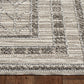 HomeRoots 2' x 8' Grey Bordered Runner Rug