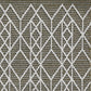 HomeRoots 2' x 8' Grey Geometric Lines Runner Rug