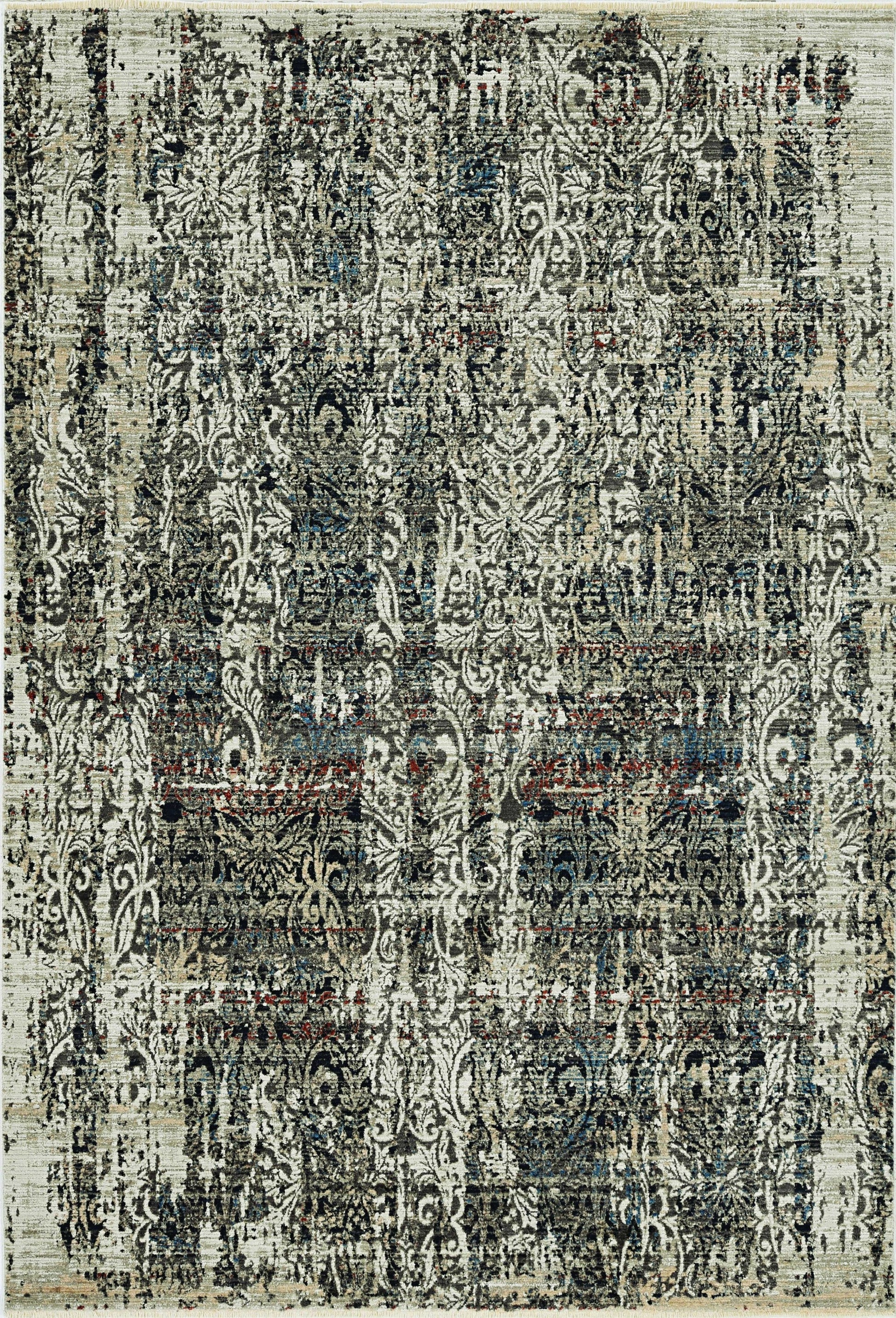 HomeRoots 2' x 8' Grey Medallion Runner Rug