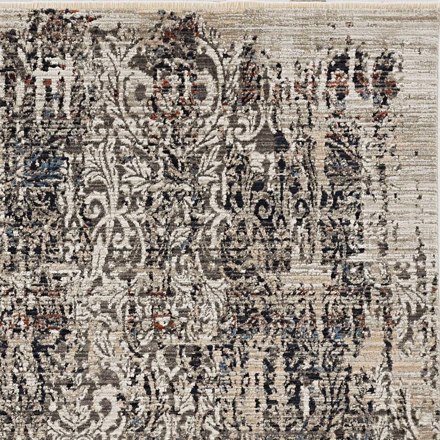 HomeRoots 2' x 8' Grey Medallion Runner Rug