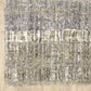 HomeRoots 2' x 8' Grey and Ivory Abstract Lines Runner Rug