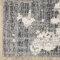 HomeRoots 2' x 8' Grey and Ivory Grey Matter Runner Rug
