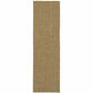 HomeRoots 2’ x 8’ Indoor Outdoor Runner Rug in Solid Tan Finish