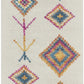 HomeRoots 2' x 8' Ivory Boho Jewels Geometric Runner Rug