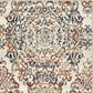 HomeRoots 2' x 8' Ivory Brown Decorative Diamond Runner Rug