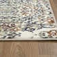 HomeRoots 2' x 8' Ivory Brown Decorative Diamond Runner Rug