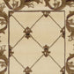 HomeRoots 2' x 8' Ivory Fleur de Lis Runner Rug