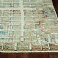 HomeRoots 2' x 8' Ivory Khaki Distressed Plaid Runner Rug