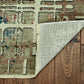 HomeRoots 2' x 8' Ivory Khaki Distressed Plaid Runner Rug