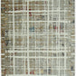 HomeRoots 2' x 8' Ivory Khaki Distressed Plaid Runner Rug