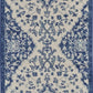 HomeRoots 2' x 8' Ivory and Blue Medallion Runner Rug