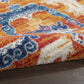 HomeRoots 2' x 8' Ivory and Gold Floral Motif Runner Rug