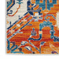 HomeRoots 2' x 8' Ivory and Gold Floral Motif Runner Rug