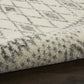 HomeRoots 2' x 8' Ivory and Gray Berber Pattern Runner Rug