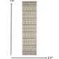 HomeRoots 2' x 8' Ivory and Gray Berber Pattern Runner Rug