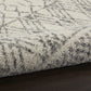 HomeRoots 2' x 8' Ivory and Gray Geometric Runner Rug