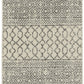 HomeRoots 2' x 8' Ivory and Gray Geometric Runner Rug