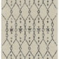 HomeRoots 2' x 8' Ivory and Gray Geometric Runner Rug