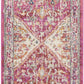 HomeRoots 2' x 8' Ivory and Pink Oriental Runner Rug