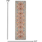 HomeRoots 2' x 8' Ivory and Red Diamonds Runner Rug