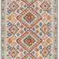 HomeRoots 2' x 8' Ivory and Red Diamonds Runner Rug