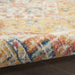 HomeRoots 2' x 8' Ivory and Yellow Center Medallion Runner Rug