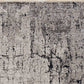 HomeRoots 2' x 8' Ivory or Grey Abstract Cracks Runner Rug