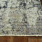 HomeRoots 2' x 8' Ivory or Grey Abstract Cracks Runner Rug