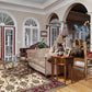 HomeRoots 2' x 8' Ivory or Red Classic Bordered Runner Rug