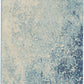 HomeRoots 2' x 8' Light Blue and Ivory Abstract Sky Runner Rug