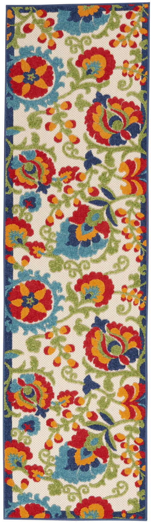 HomeRoots 2’ x 8’ Mediterra Indoor Outdoor Runner Rug
