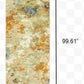 HomeRoots 2' x 8' Modern Abstract Gold and Beige Indoor Runner Rug