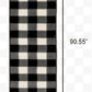 HomeRoots 2’ x 8’ Monochromatic Gingham Pattern Indoor Runner Rug