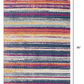 HomeRoots 2' x 8' Multicolor Irregular Striped Runner Rug
