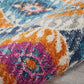 HomeRoots 2' x 8' Multicolor Ogee Pattern Runner Rug
