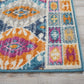 HomeRoots 2' x 8' Multicolor Ogee Pattern Runner Rug