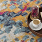 HomeRoots 2' x 8' Multicolored Abstract Painting Runner Rug