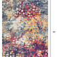 HomeRoots 2' x 8' Multicolored Abstract Painting Runner Rug