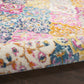 HomeRoots 2' x 8' Muted Brights Floral Diamond Runner Rug
