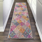 HomeRoots 2' x 8' Muted Brights Floral Diamond Runner Rug