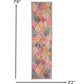 HomeRoots 2' x 8' Muted Brights Floral Diamond Runner Rug