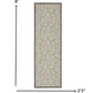 HomeRoots 2' x 8' Natural and Gray Indoor Outdoor Runner Rug