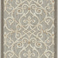 HomeRoots 2' x 8' Natural and Gray Indoor Outdoor Runner Rug