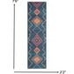 HomeRoots 2' x 8' Navy Blue Berber Pattern Runner Rug