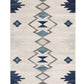 HomeRoots 2' x 8' Navy and Ivory Tribal Pattern Runner Rug