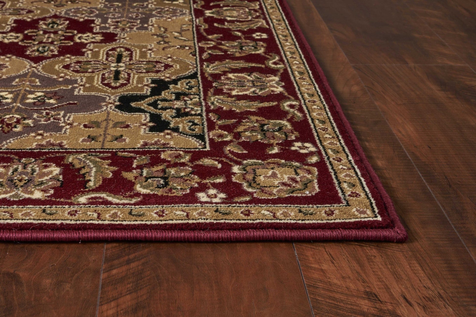 HomeRoots 2' x 8' Red Panel Runner Rug